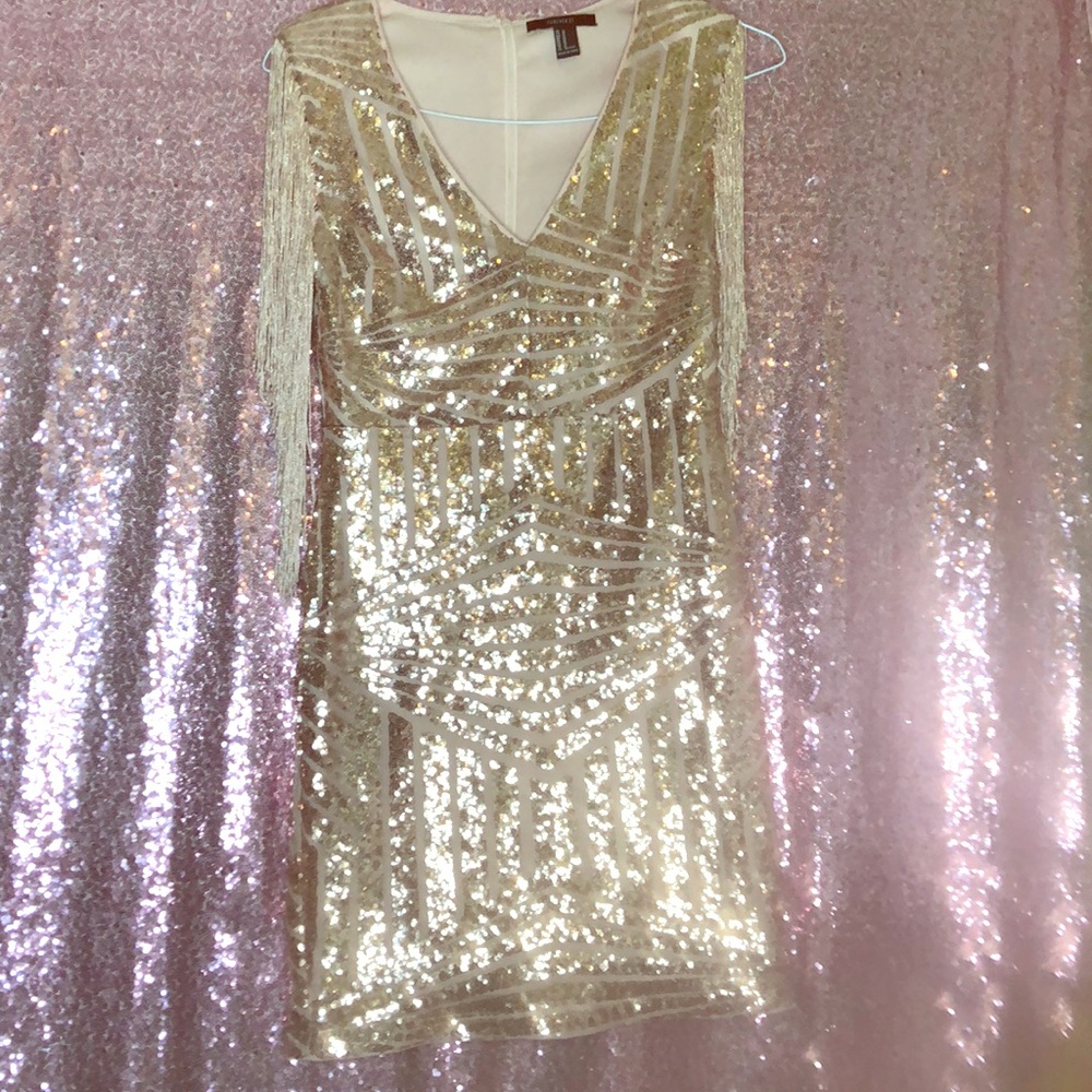 Forever 21 Champagne Pink sequence dress